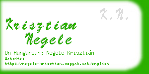 krisztian negele business card